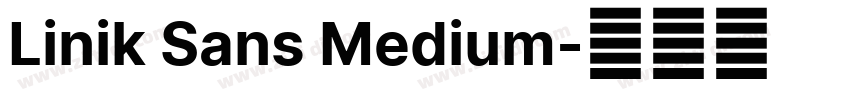 Linik Sans Medium字体转换
